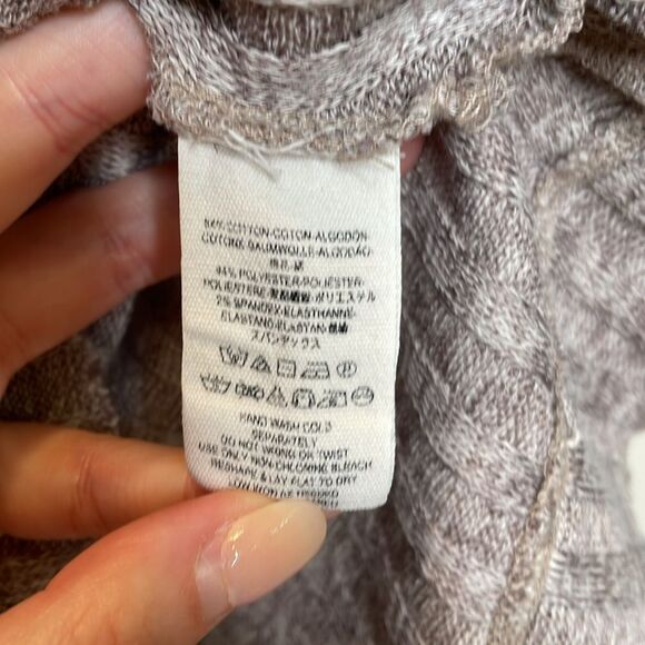 Free People Mock Neck Ribbed Sweater Size M - Picture 4 of 5